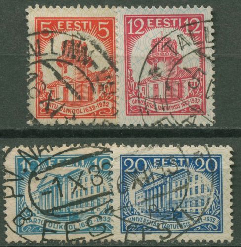 Estland 1932 300 Jahre Universität Dorpat (Tartu) 94/97 gestempelt