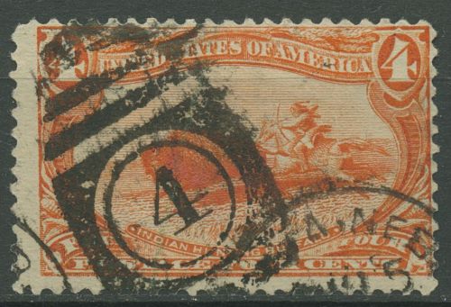 USA 1898 Omaha Trans-Mississippi-Ausstellung Büffeljagd 119 gestempelt, dünn