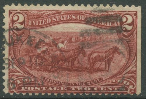 USA 1898 Omaha Trans-Mississippi-Ausstellung Ackerbau 118 gestempelt