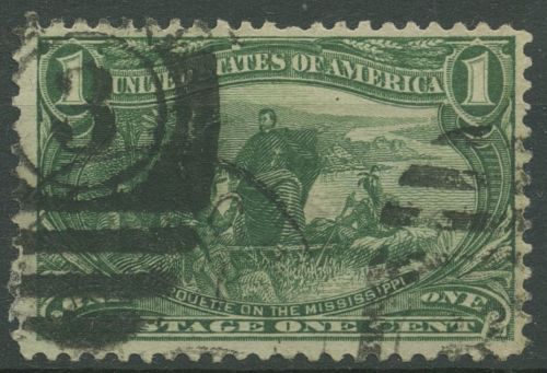 USA 1898 Omaha Trans-Mississippi-Ausstellung Pater Marquette 117 gestempelt