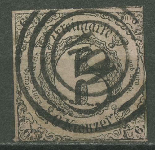 Thurn und Taxis 1852/58 6 Kreuzer 9 IA gestempelt