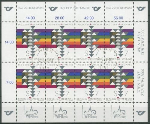 Österreich 2000 Tag der Briefmarke Kleinbogen 2315 K gestempelt (C14957)