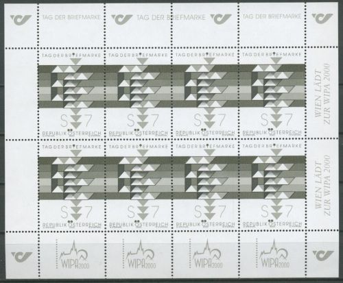 Österreich 2000 Tag der Briefmarke Schwarzdruck 2315 K S postfrisch (C14739)