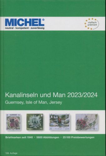 MICHEL Europa Band 14: Kanalinseln und Man 2023/24 108. Aufl., gebraucht (Z3340)