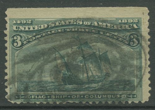 USA 1893 Kolumbus-Weltausstellung Chicago 75 gestempelt, kl. Fehler