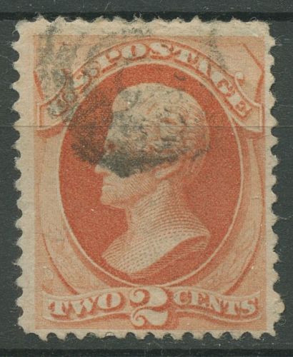 USA 1870 Präsident George Washington 47 gestempelt