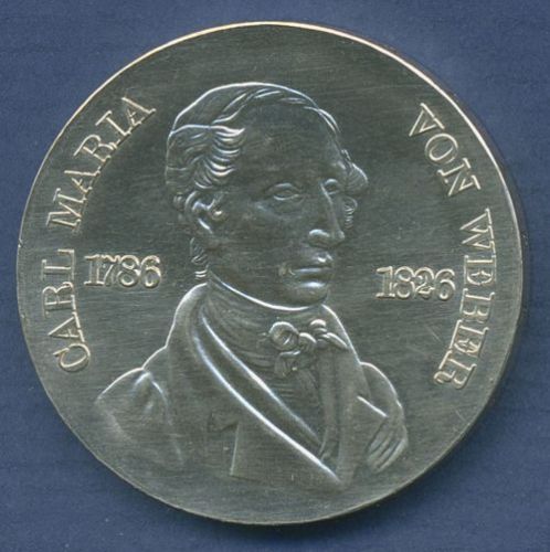 DDR 10 Mark 1976 Carl Maria von Weber, J 1562 vz/st (m3212)