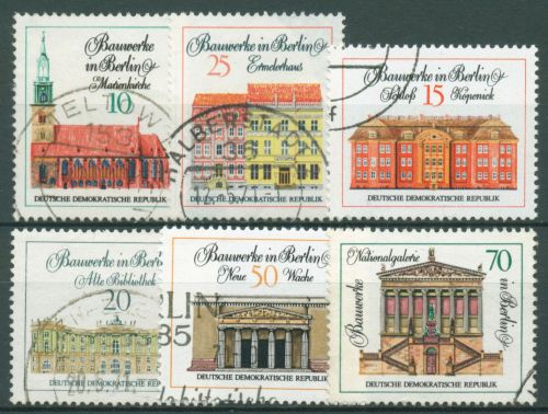 DDR 1971 Bauwerke Berlin Gebäude 1661/66 gestempelt