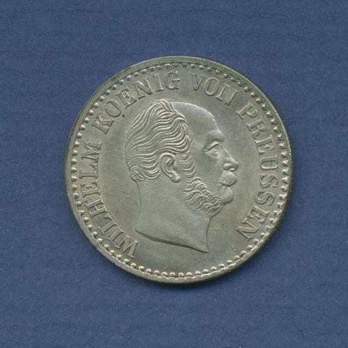 Preußen 1 Silbergroschen 1866 A, König Wilhelm I., J 89, vz/st (m6641)