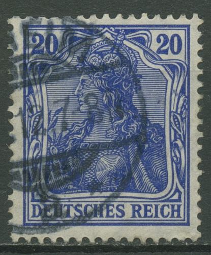Deutsches Reich 1905/13 Germania Friedensdruck 87 I a gestempelt geprüft