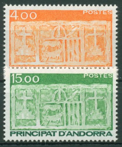 Andorra (frz.) 1986 Freimarke Wappen Andorra 367/68 postfrisch