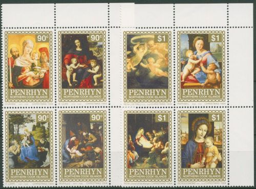Penrhyn 1994 Weihnachten Gemälde 567/74 ZD postfrisch (C41158)