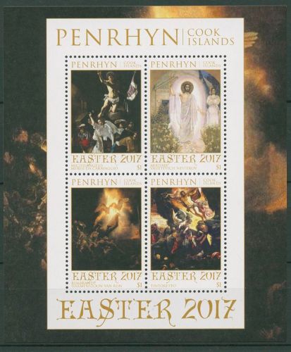 Penrhyn 2017 Ostern Auferstehungsgemälde Block 122 postfrisch (C41162)