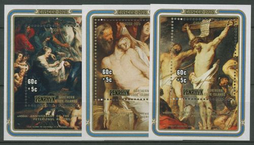 Penrhyn 1978 Ostern Gemälde von Rubens Block 8/10 postfrisch (C41170)