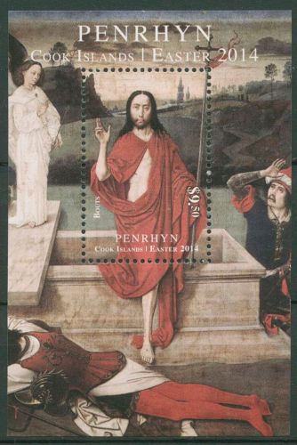 Penrhyn 2014 Ostern Auferstehungsgemälde Block 110 postfrisch (C41179)