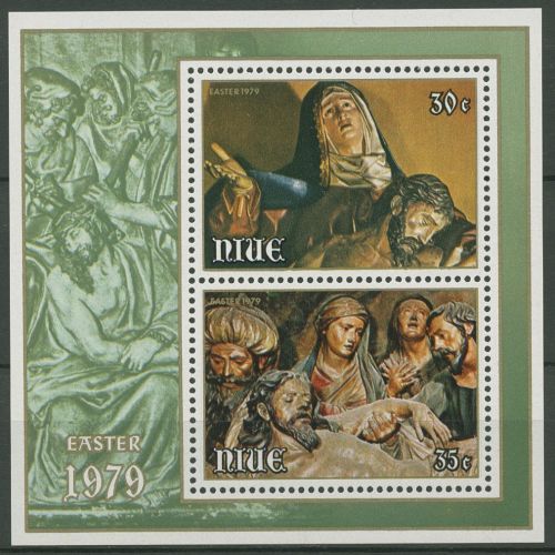 Niue 1979 Ostern Skulpturen Block 12 postfrisch (C41203)