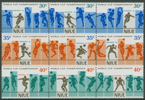 Niue 1981 Fußball-WM 1982 in Spanien 424/32 ZD postfrisch (C41205)