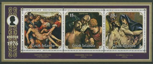 Cook-Inseln 1976 Ostern Gemälde Block 53 postfrisch (C41227)
