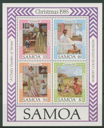 Samoa 1982 Weihnachten Gedichte von R. L. Stevenson Block 37 postfrisch (C41272)