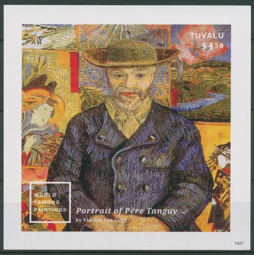 Tuvalu 2014 Gemälde von Vincent van Gogh Block 224 postfrisch (C41284)