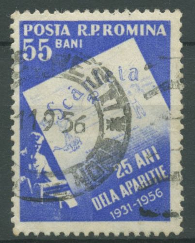Rumänien 1956 Kommunistische Zeitung "Scanteia" 1597 gestempelt