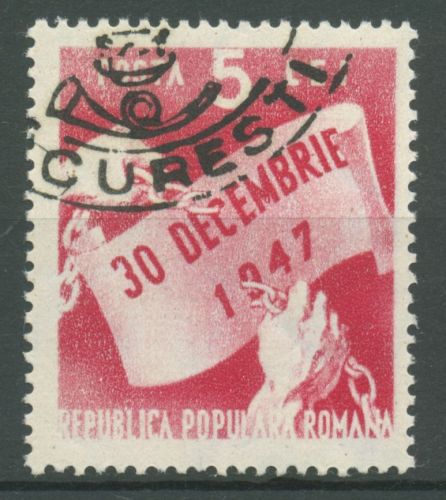 Rumänien 1948 1 Jahr Volksrepublik 1170 gestempelt