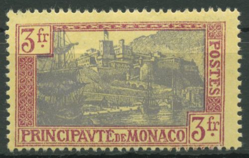 Monaco 1925 Ansichten Hafen von Monaco 101 mit Falz