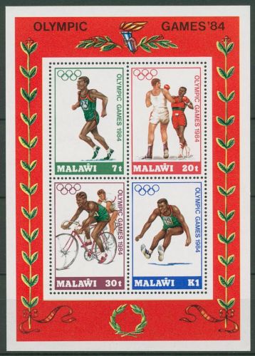 Malawi 1984 Olympische Sommerspiele Los Angeles Block 63 postfrisch (C41308)