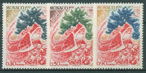 Monaco 1971 Weihnachten Nikolaus 1022/24 postfrisch