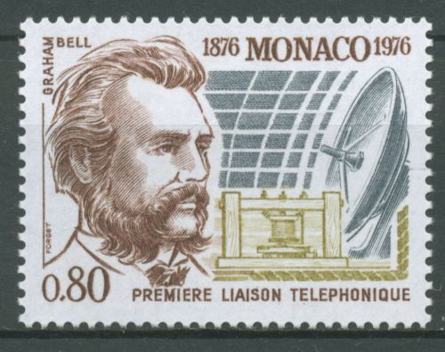 Monaco 1976 Das Telefon Alexander Bell 1221 postfrisch