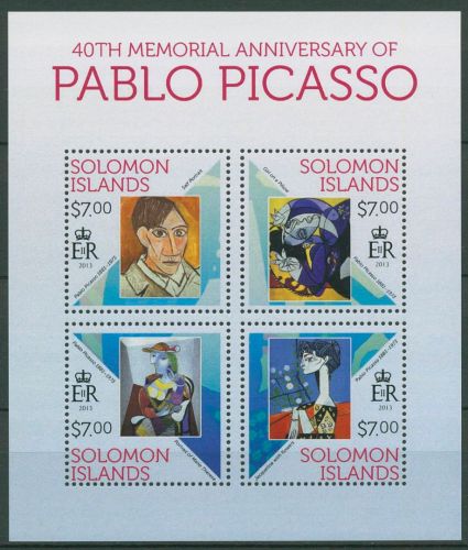 Salomonen 2013 Gemälde von Pablo Picasso 2192/95 K postfrisch (C41316)