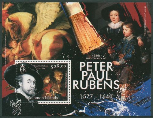 Salomonen 2013 Gemälde von Peter Paul Rubens Block 115 postfrisch (C41319)
