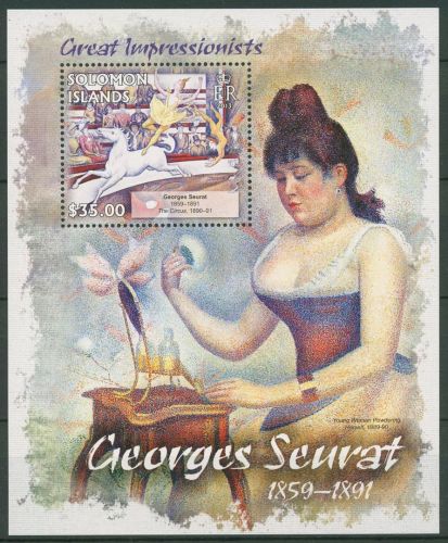 Salomonen 2013 Gemälde von Georges Seurat Block 145 postfrisch (C41325)