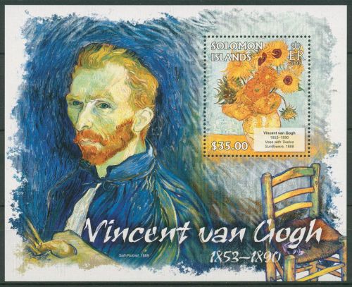 Salomonen 2013 Gemälde von Vincent van Gogh Block 143 postfrisch (C41326)