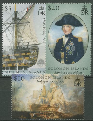 Salomonen 2005 Seeschlacht von Trafalgar Schiffe 1279/81 postfrisch