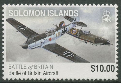 Salomoninseln 2010 Luftschlacht um England Messerschmitt 1407 postfrisch
