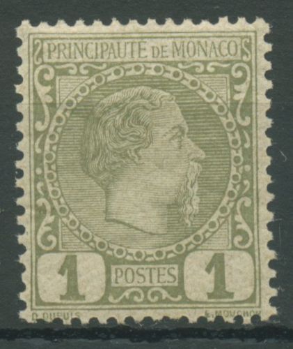 Monaco 1885 Fürst Charles III., 1 postfrisch