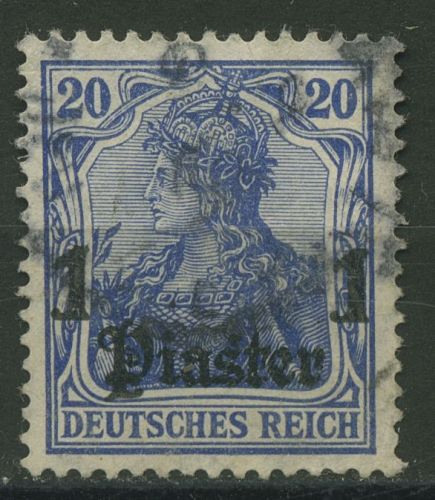 Deutsche Post in der Türkei 1905 Germania mit Aufdruck 26 a gestempelt