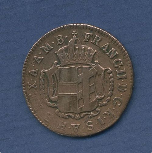 RDR Burgau 1 Kreuzer 1804 H, Günzburg, Franz II., ss (m6670)