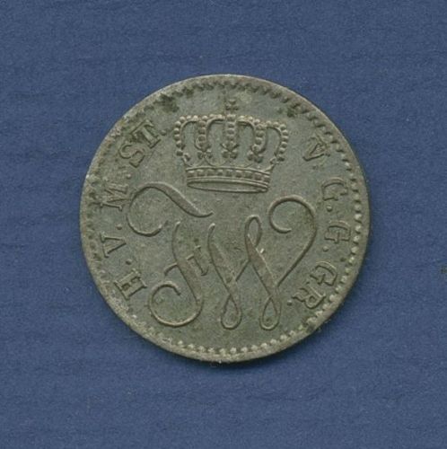 Mecklenburg-Strelitz 1/48 Taler 1864 A, Friedrich Wilhelm, J 119 ss+ (m6680)