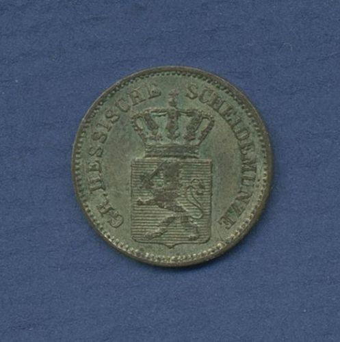 Hessen-Darmstadt Kreuzer 1867, Ludwig III., J 56, vz (m6681)
