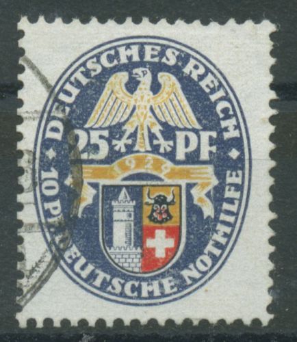 Deutsches Reich 1929 Nothilfe Wappen 433 gestempelt, Zahnfehler (R80604)