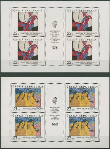 Tschechische Republik 1998 PRAGA`98 Kleinbogen postfrisch 190/91 K (C90562)