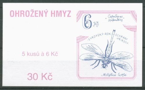 Tschechische Republik 1995 Insekten Markenheftchen MH 28 postfrisch (C64040)