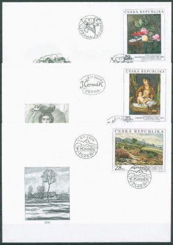 Tschechische Republik 2006 Gemälde 493/95 FDC (X62099)
