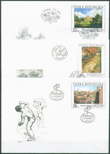 Tschechische Republik 2007 Gemälde 532/34 FDC (X62101)