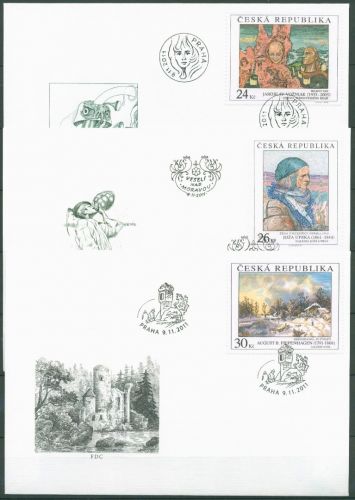 Tschechische Republik 2011 Kunst Gemälde 703/05 FDC (X62107)