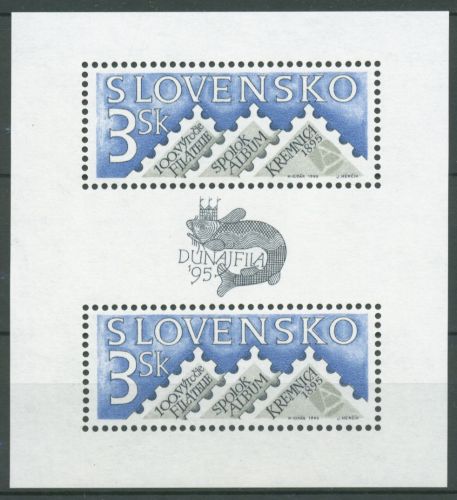 Slowakei 1995 100 Jahre Philatelie Block 4 postfrisch (C64044)