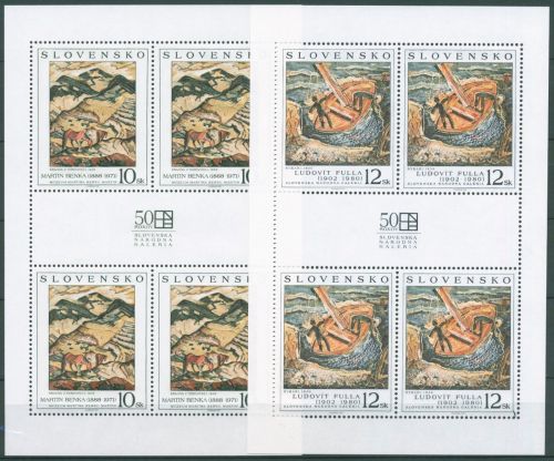 Slowakei 1998 Kunst Gemälde Fischer Landschaft 324/25 K postfrisch (C64068)