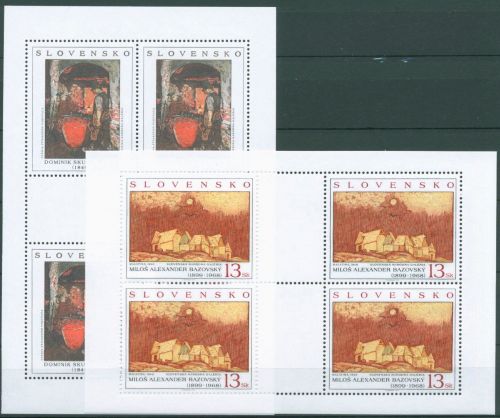 Slowakei 1999 Kunst Gemälde der Nationalgalerie 352/53 K postfrisch (C64069)